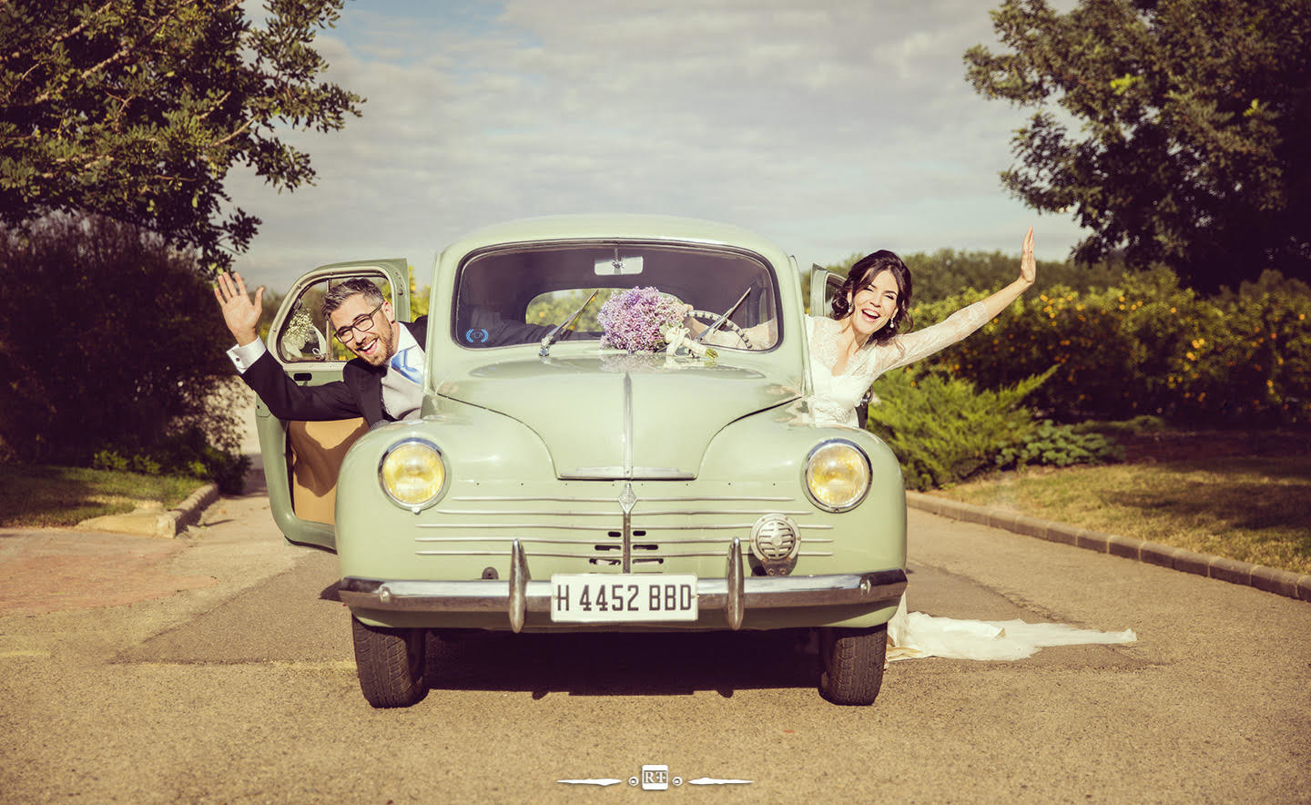 Fotografía de revista para una boda