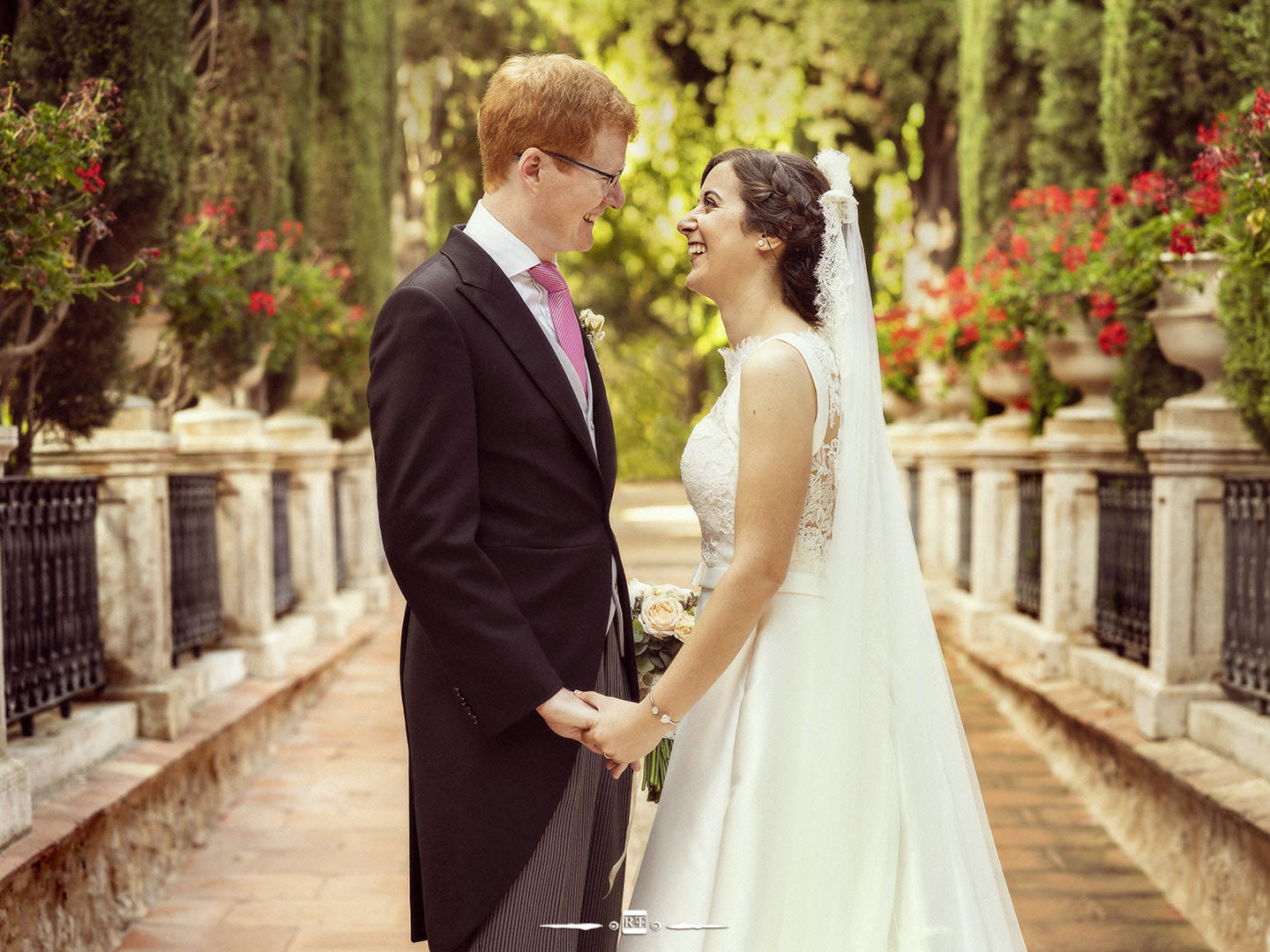 Sesión postboda en los Jardines de Monforte