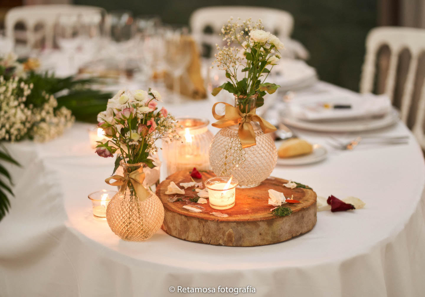 Decoración con flores para vuestra boda