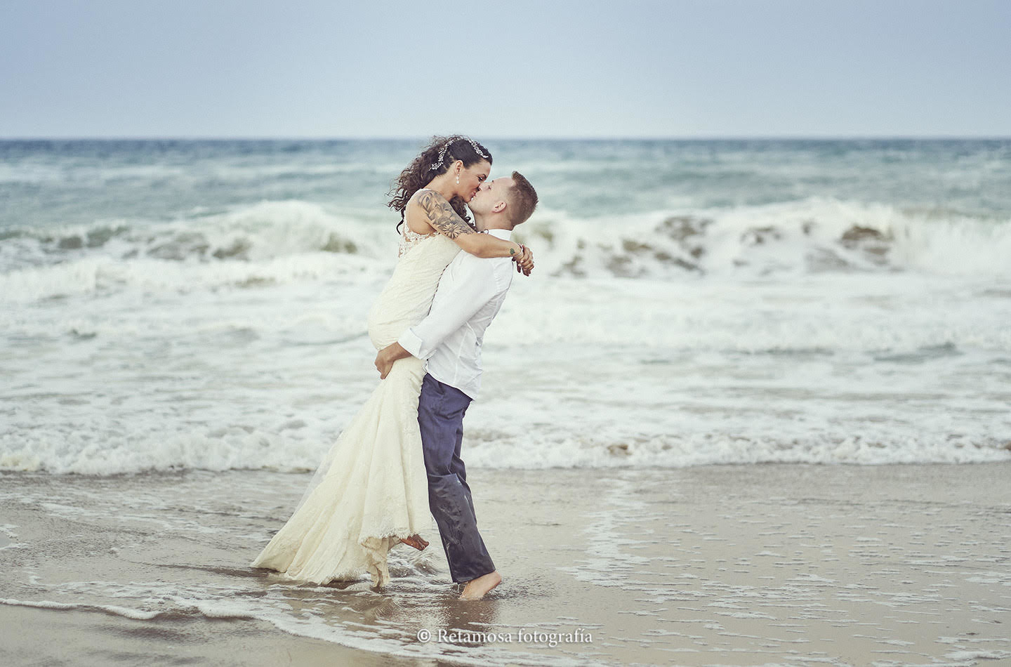 Las mejores fotografías de besos de recién casados